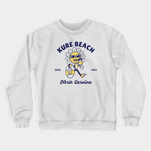 Kure Beach, North Carolina Flower Fun in the Sun Crewneck Sweatshirt